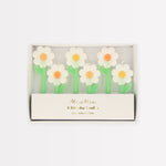 Daisy Candles, Pack of 6
