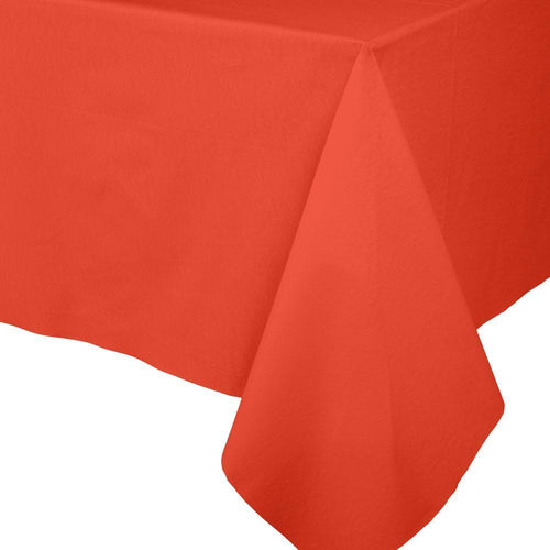 Paper Linen Solid Table Cover in Orange - 1 Each 1