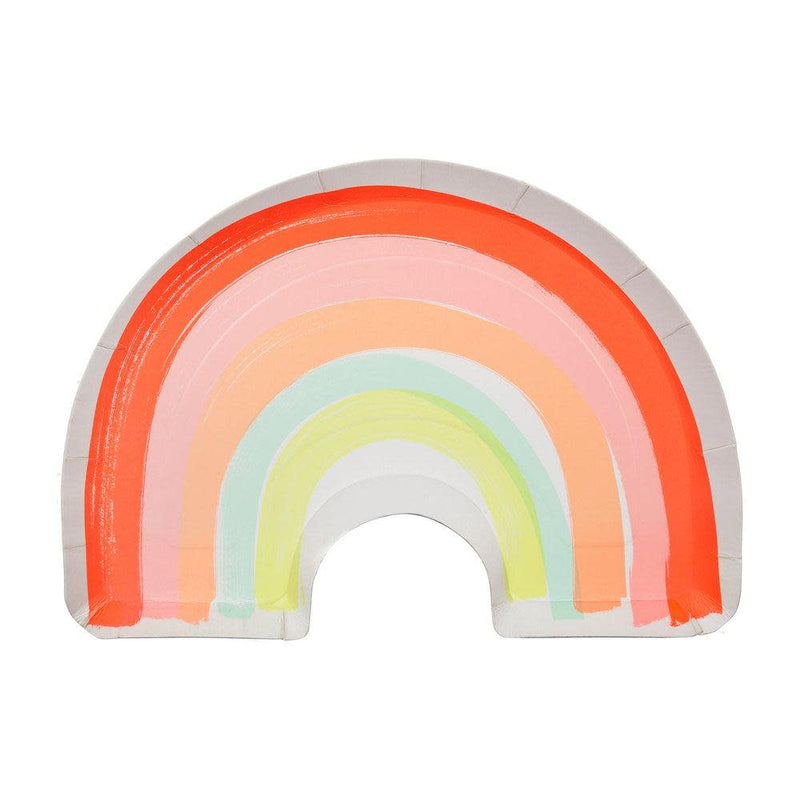 Neon Rainbow Plates, Pack of 12