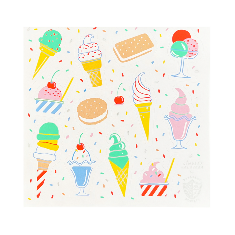 Ice Cream Dreams Sticker Set, Pack of 4