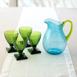 Acrylic Pitcher in Turquoise with Green Handle - 1 Each 3