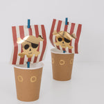 Pirate Cups, Pack of 8