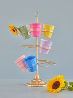 Multicolored Medium Melamine Cup, Set of 6