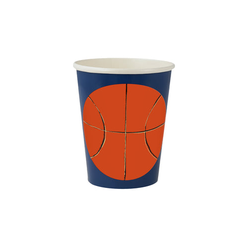 Basketball Cups, Pack of 8
