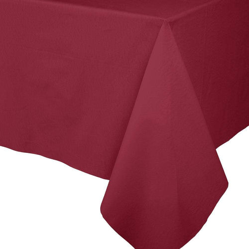Paper Linen Solid Table Cover in Cranberry - 1 Each 1