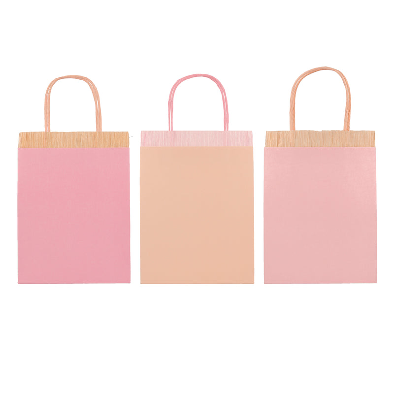 Pink Fringe Party Bags