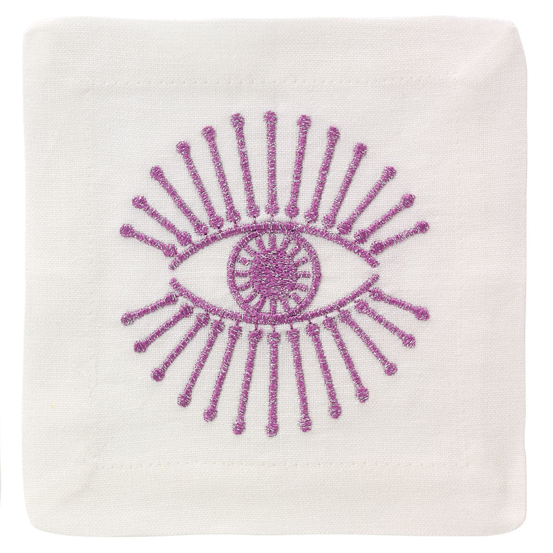 Bright Eyes Cocktail Napkins, Set of 4