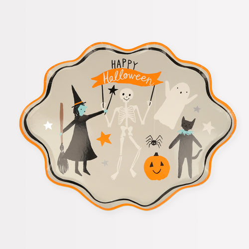 Happy Halloween Plates, Pack of 8