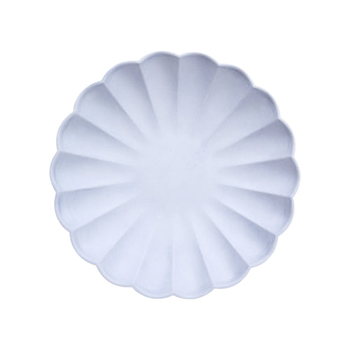 Pale Blue Simply Eco Small Plates, Pack of 8