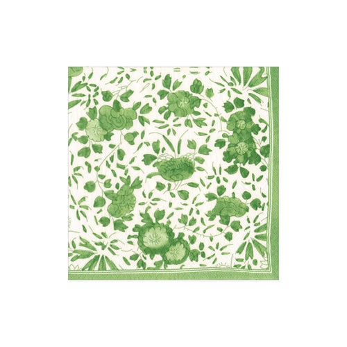 Delft Paper Cocktail Napkins in Green - 20 Per Package 1