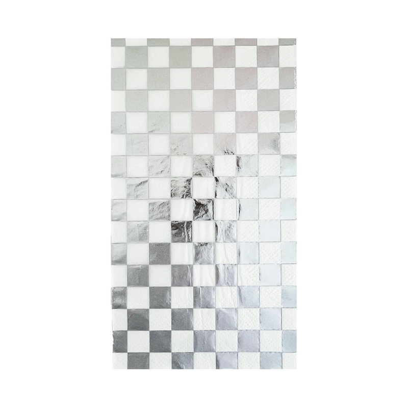 Check It! Dazzling Diamond Check Guest Napkins, Pack of 16