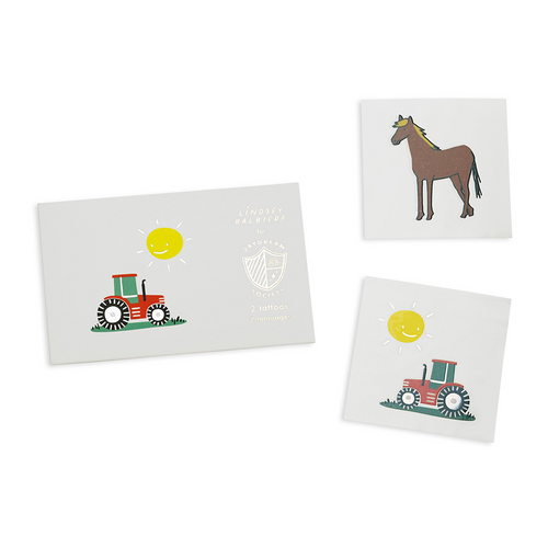 On the Farm Temporary Tattoos, Pack of 2