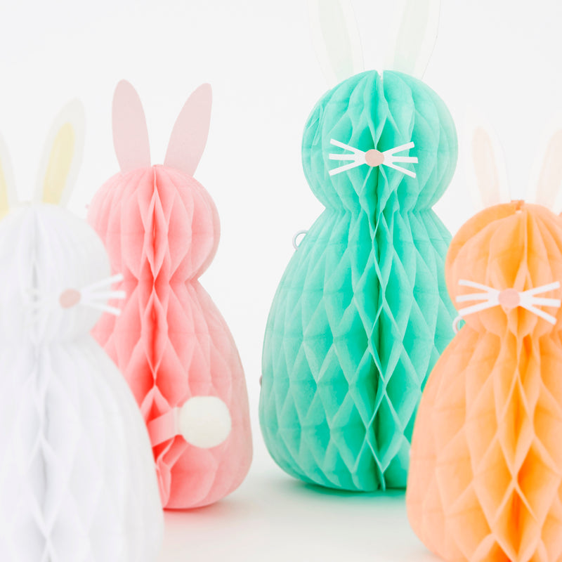 Honeycomb Spring Bunnies, Pack of 8