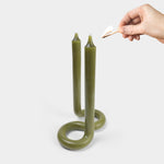 Twist Candle - Olive (Pack of 3)
