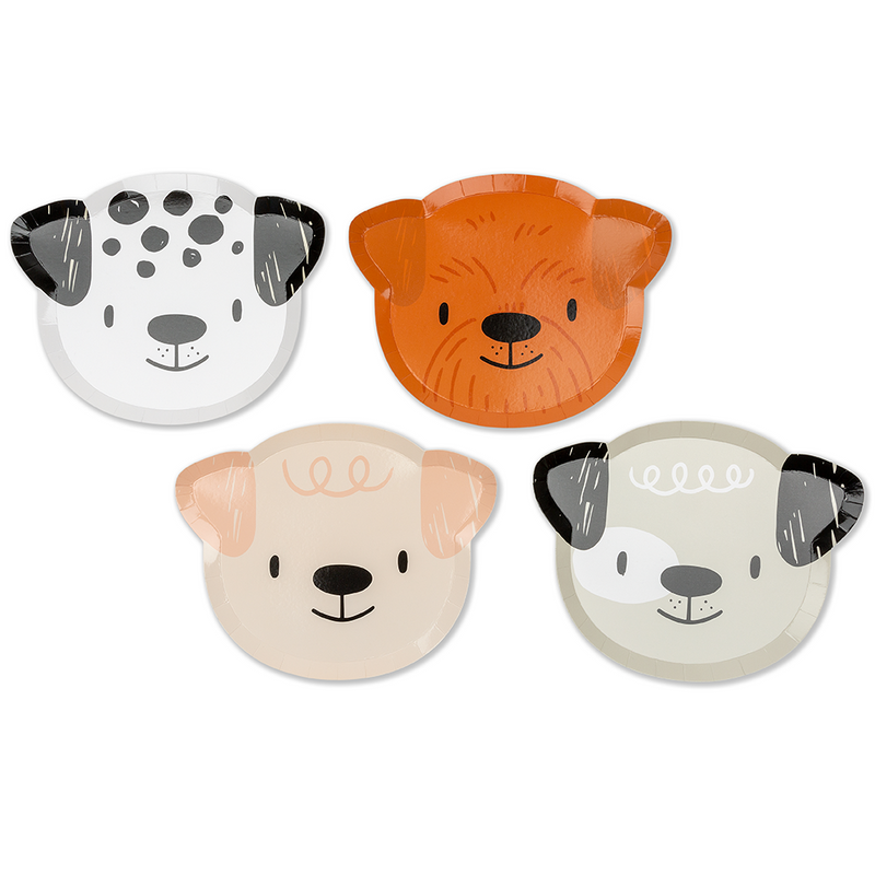 Bow Wow Large Plates, Pack of 8