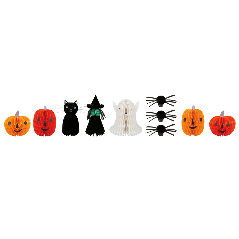 Honeycomb Halloween Characters, Pack of 10