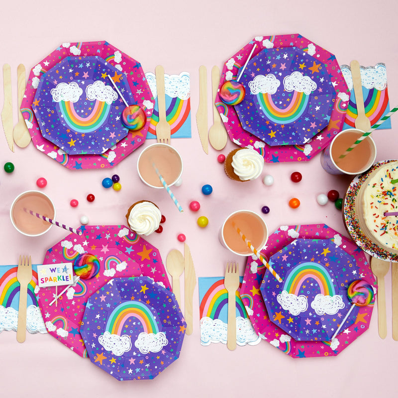 Sparkella x Coterie Rainbow Tableware Set