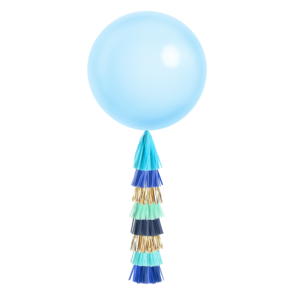 Star Balloon With Tassel Tail Baby Shower Balloons 1st Birthday Balloon 