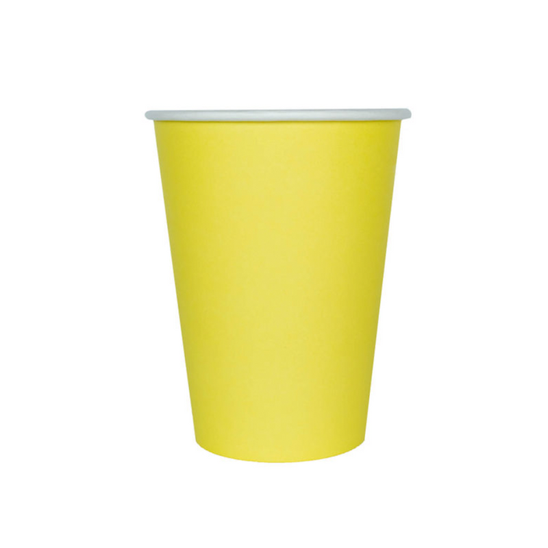 Shade Collection 12 oz. Cups, Banana, Pack of 8