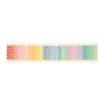 Rainbow Striped Mini Candles, Pack of 50