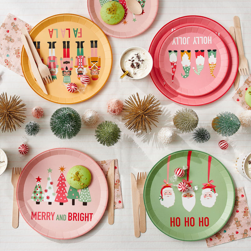 Christmas Characters Large Plates (10 Per Pack)
