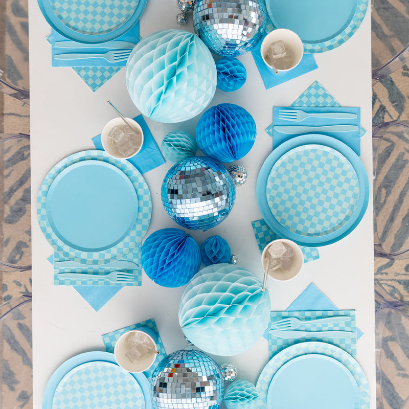 Check It! Out of the Blue Dessert Plates, Pack of 8