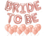 Bride to Be Balloons - foil + latex balloon kit