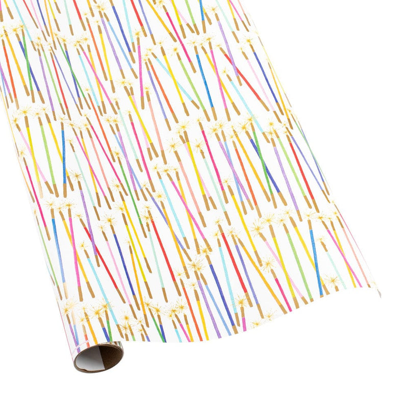 Party Candles Gift Wrapping Paper - 2 30" x 8' Rolls