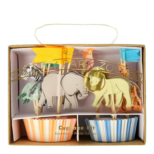 Safari Animals Cupcake Kit, Pack of 24