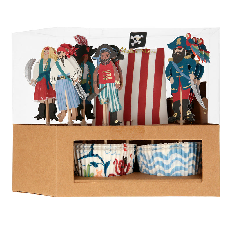 Pirate Ship Cupcake Kit, Pack of 24