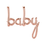 Mylar Script Balloon "Baby"
