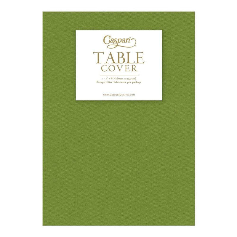 Paper Linen Solid Table Cover in Leaf Green - 1 Each 3