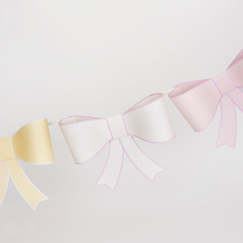 3d Paper Bow Garland