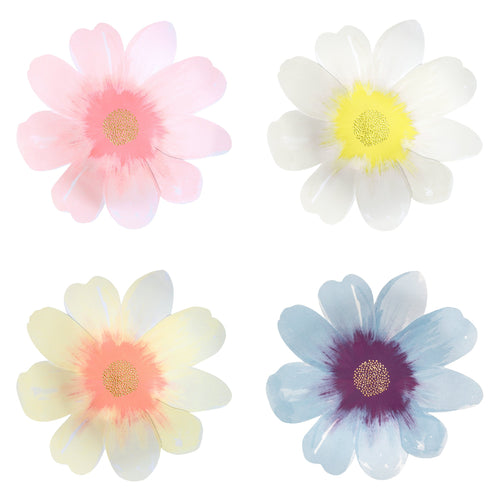 Flower Garden Large Plates, Assorted Pack of 8