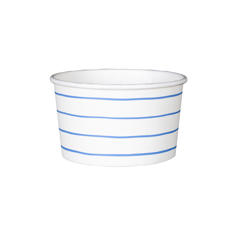  Cobalt Frenchie Striped Treat Cups, Pack of 8