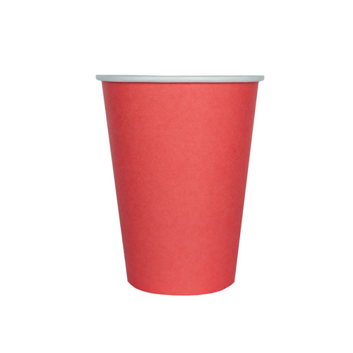 Shade Collection 12 oz. Cups, Poppy, Pack of 8