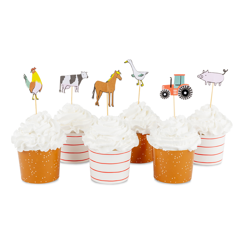 On the Farm Cupcake Decorating Set, Pack of 24