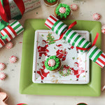 Club Stripe Celebration Christmas Crackers in Red & Green - 8 Per Box