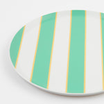 Mixed Stripe Recycled Plastic Large Plates