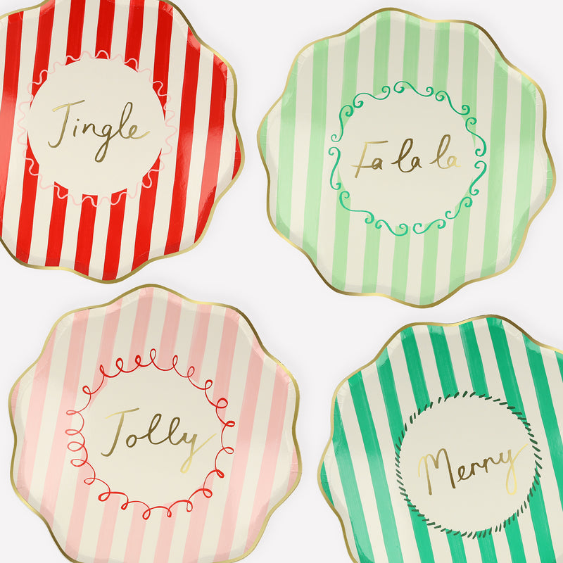 Striped Dinner Plates