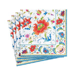 Chinese Ceramic Paper Cocktail Napkins in White - 20 Per Package 1