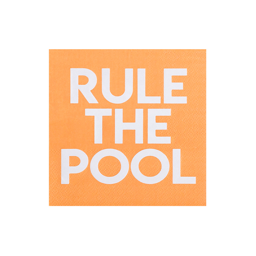 "Rule the Pool" Witty Cocktail Napkins, Pack of 20