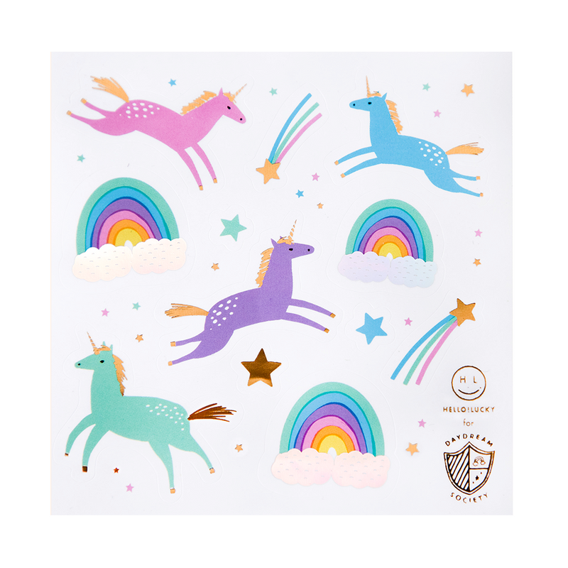 Magical Unicorn Sticker Set, Pack of 4