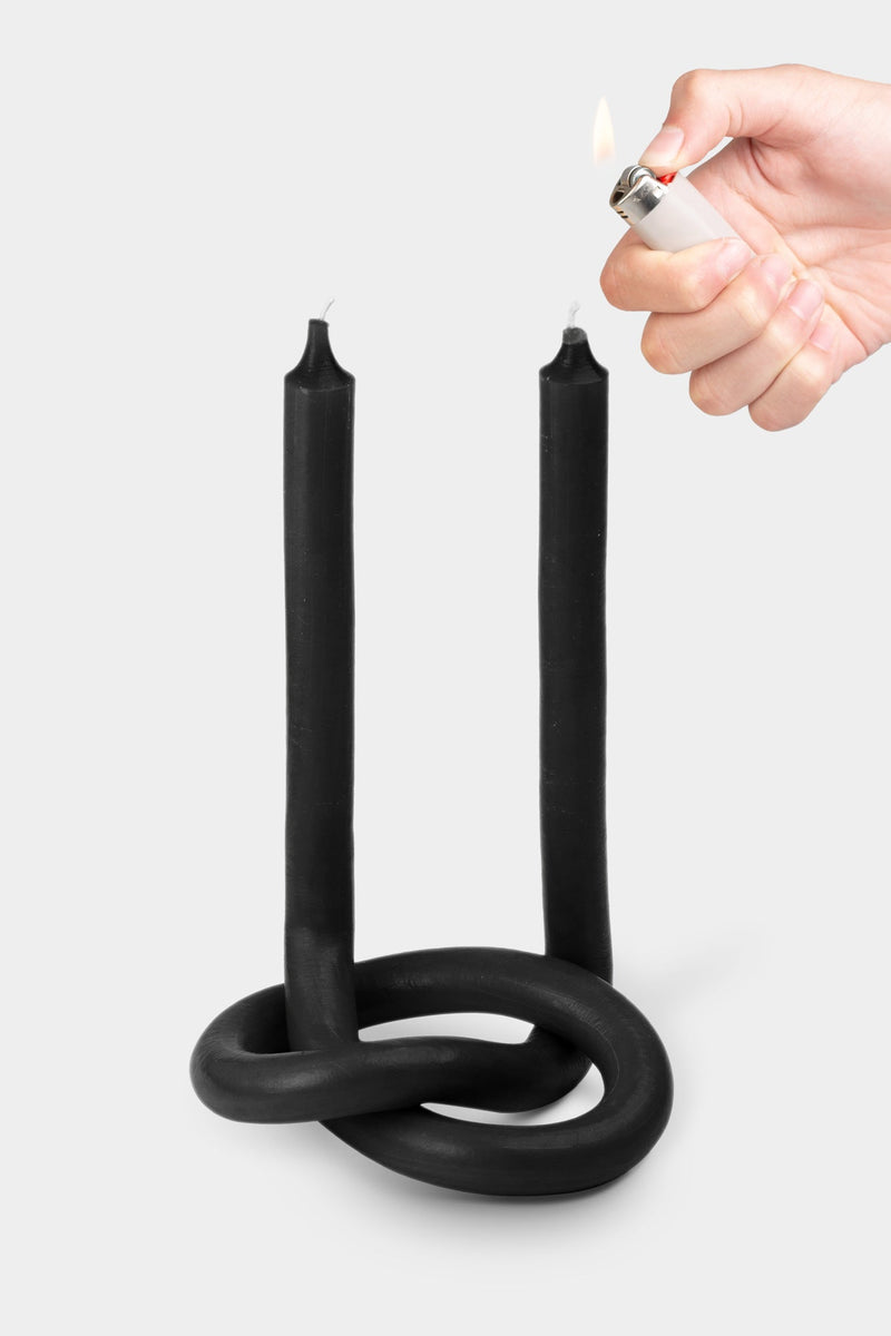 Knot Candle - Black