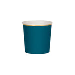 Dark Teal Tumbler Cups, Pack of 8