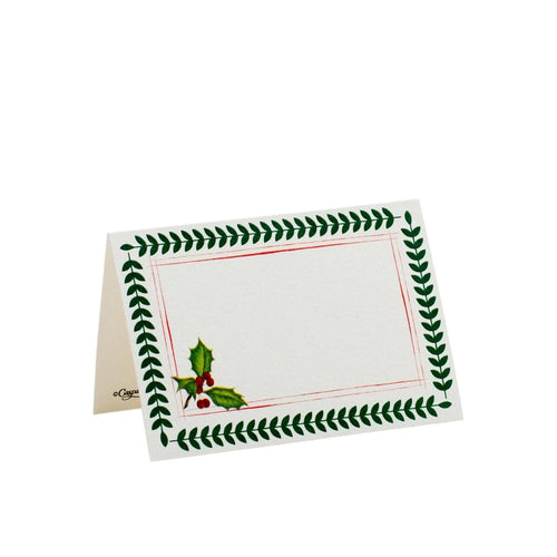 Caspari Yuletide Cheer Place Cards - 8 Per Package 89914P