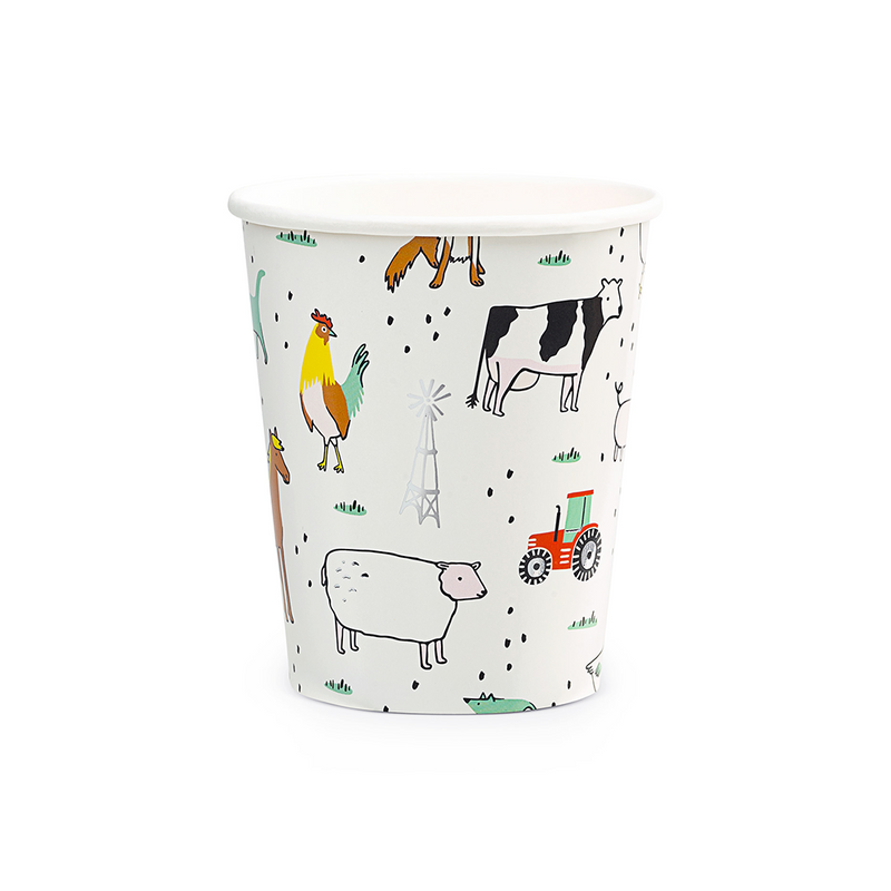 On the Farm 9 oz Cups, Pack of 8