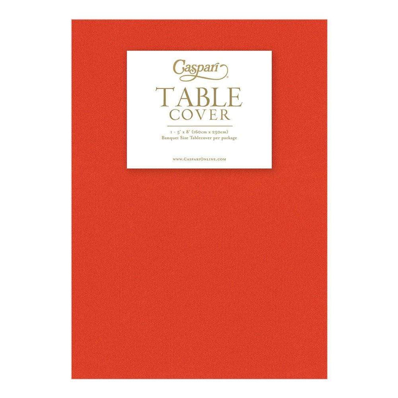 Paper Linen Solid Table Cover in Orange - 1 Each 3