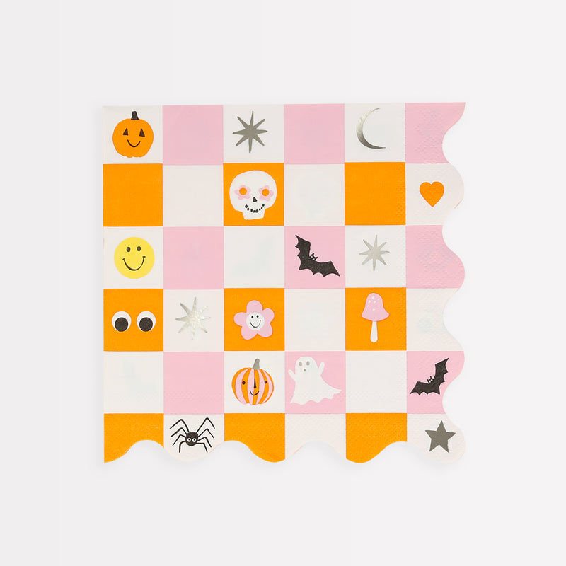 Groovy Halloween Icon Large Napkins, Pack of 16