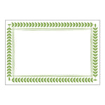 Leaf Border Place Cards in Green - 8 Per Package 3